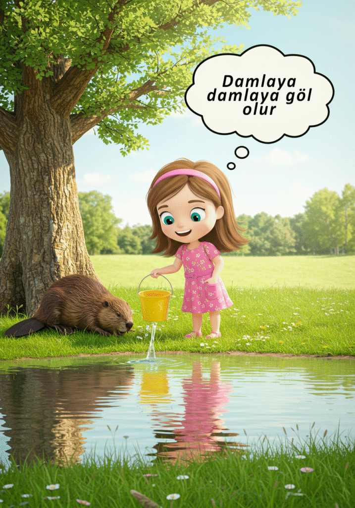 Karikatürlü türk ata sözleri 1 Damlaya damlaya gol olur
