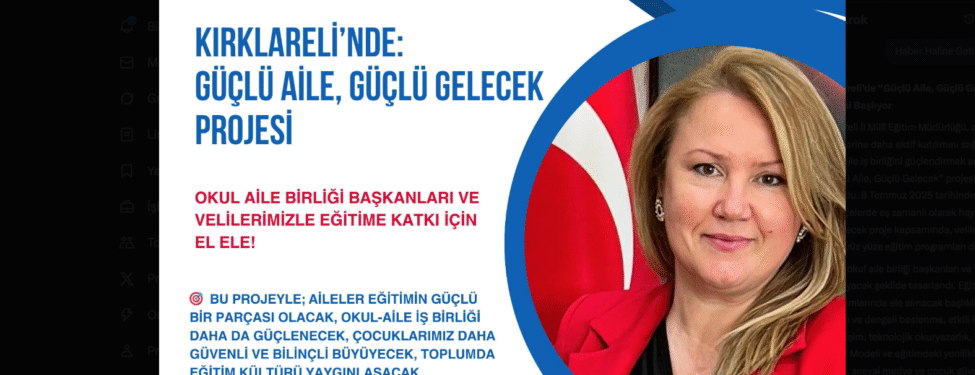 Kırklareli’de “güçlü aile, güçlü gelecek” projesi başlıyor 11 Kirklarelide Guclu Aile Guclu Gelecek Projesi Basliyor