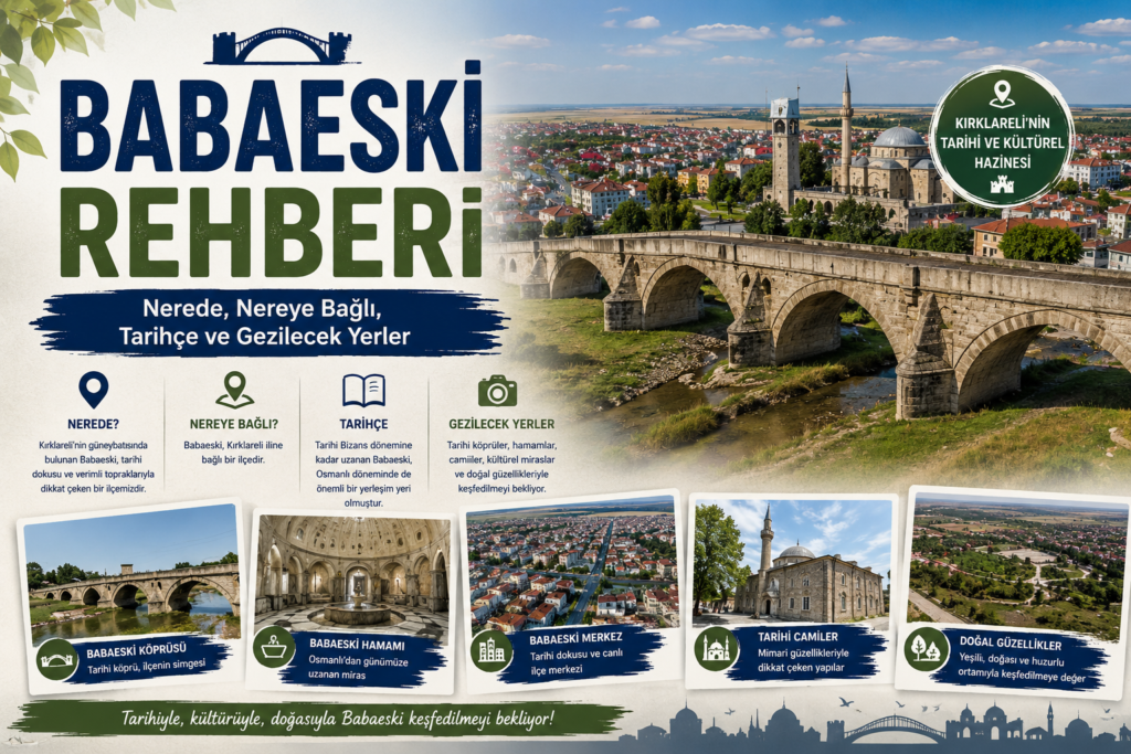Babaeski Rehberi - Cedid Ali Paşa Camii ve Babaeski ilçesi