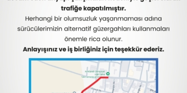Bademlik Caddesi trafiğe kapatıldı