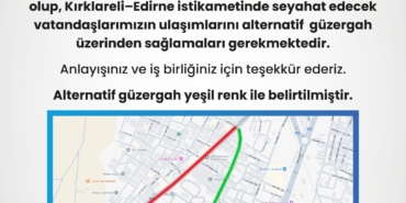 Kırklareli Edirne Caddesi altyapı çalışması
