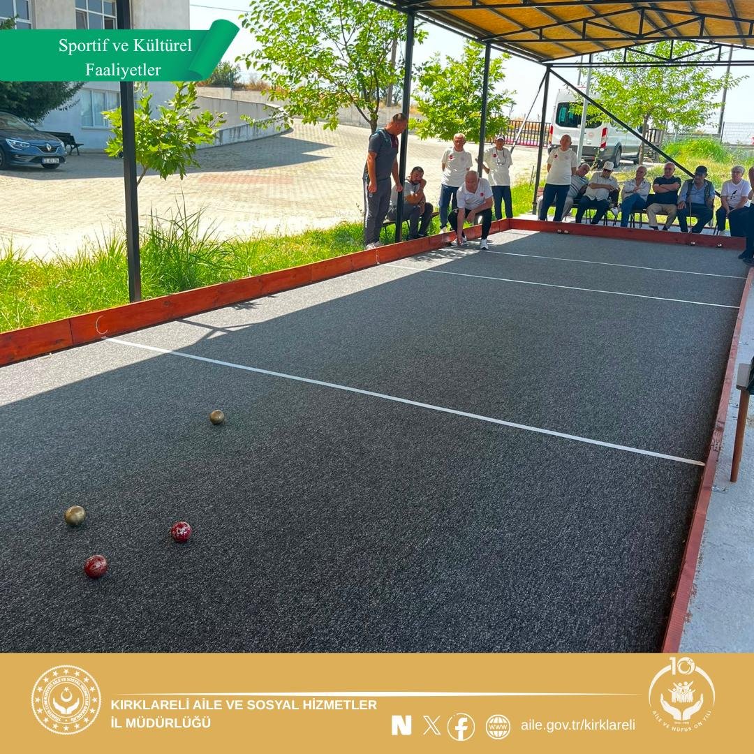 Kırklareli Huzurevi bocce turnuvası