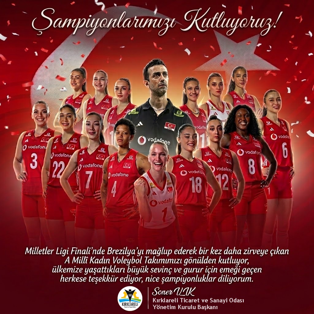 Kırklareli TSO voleybol kutlama
