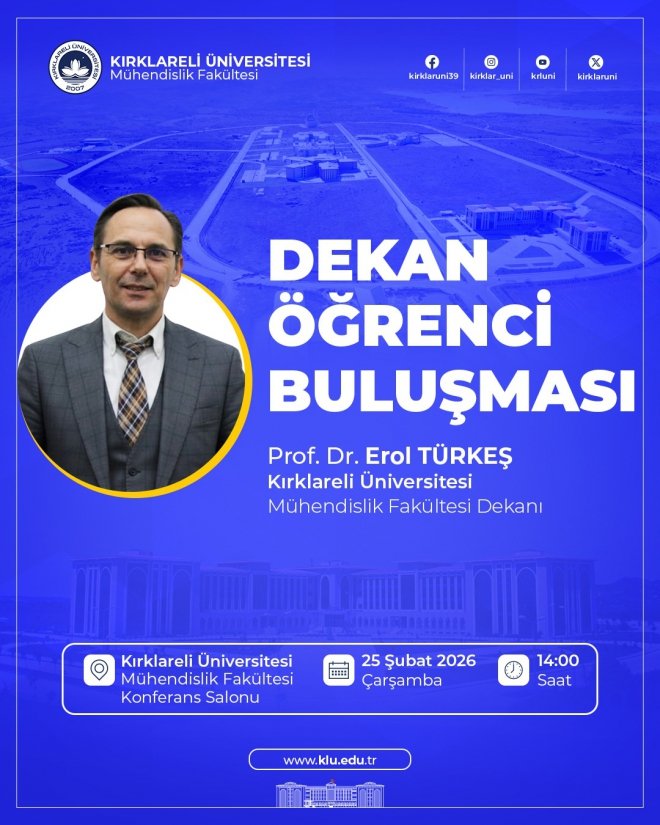 Kırklareli Üniversitesi Dekan Öğrenci Buluşması