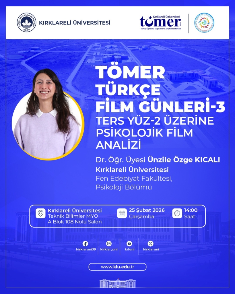 Kırklareli Üniversitesi Türkçe Film Günleri