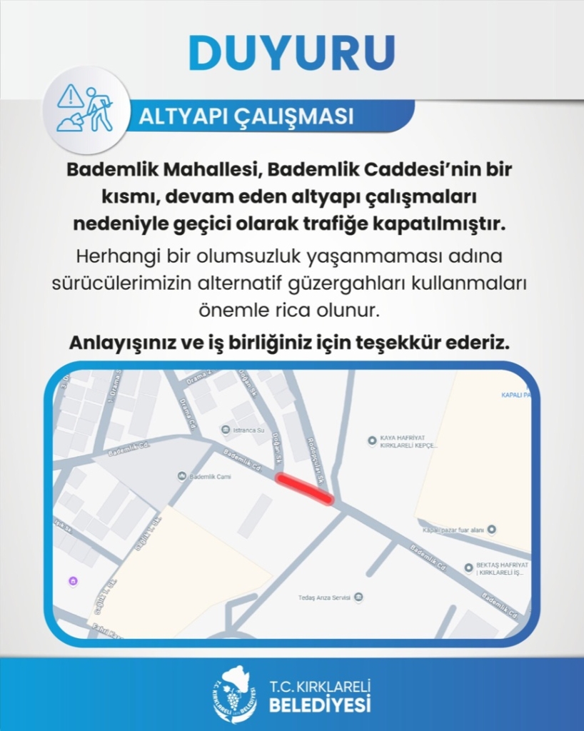 Bademlik Caddesi