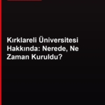 Kırklareli Üniversitesi